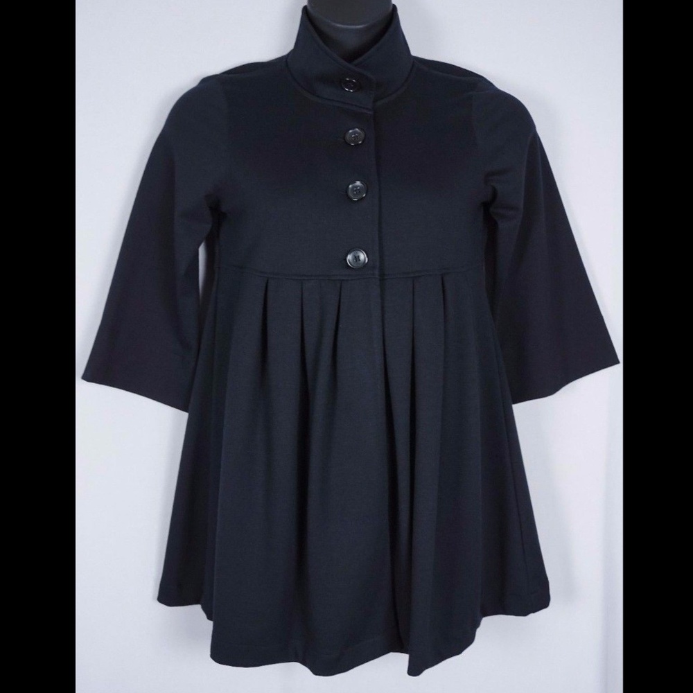 😊 QVC Du Jour Babydoll Elbow Sleeve Knit Shirt Jacket